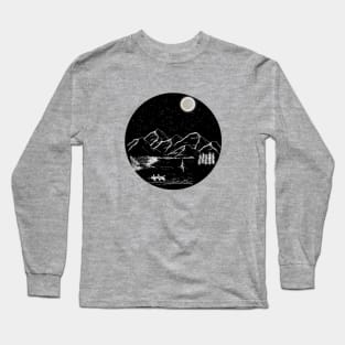 Ski and Hiking Mountain  t-shirts Long Sleeve T-Shirt